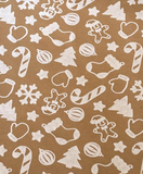 Kraft Cookie Cutter Wrapping Paper