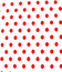 White with Red Dots Wrapping Paper