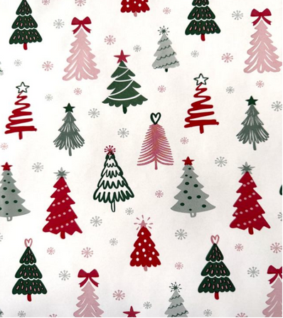 Red Trees Wrapping Paper