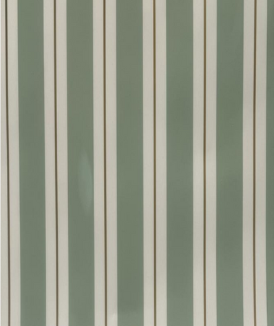 Sage Green and Gold Stripe Wrapping Paper