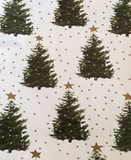 Snowy Tree White Wrapping Paper