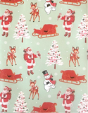 Vintage Snowman Wrapping Paper