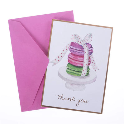 "Watercolor Macaroons" Boxed Cards