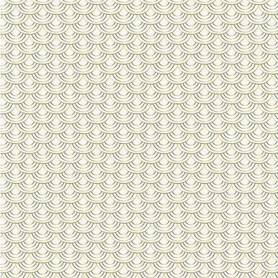 10' Gold Foil Art Deco Stone Wrapping Paper