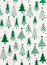 Whimsy Tree Green Christmas Wrapping Paper