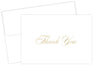 Gold Thank You Note Cards