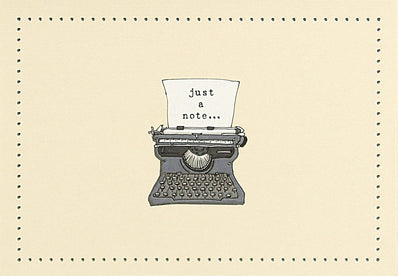 "Typewriter" Note Cards