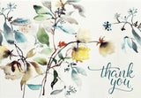 "Asian Botanical" Thank You Note Cards
