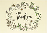 "Native Botanicals" Thank You Note Cards