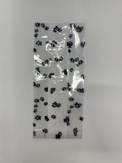 C4 Cello Bag- Black Paw Print