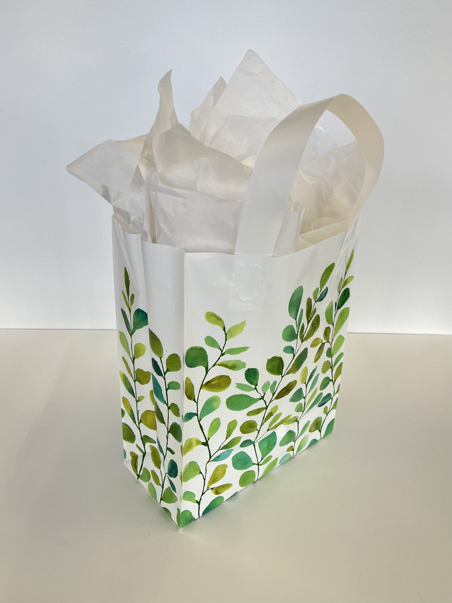Watercolor Greenery Gift Bag CUB