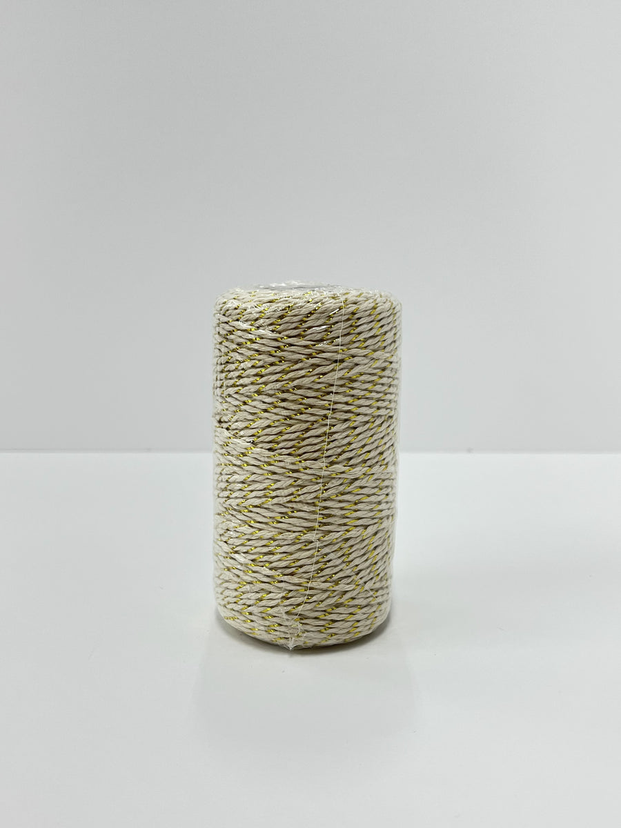 Cream/Gold Bakers Twine – The Paper Store and More