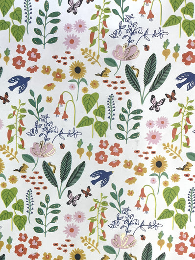 10' Floral Forest Stone Wrapping Paper