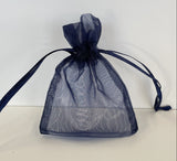 3x4 Navy Sheer Pouch