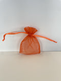 3x4 Orange Sheer Pouch