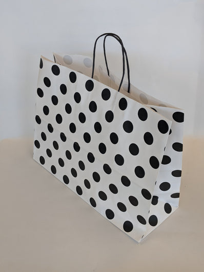 Black White Dots Gift Bag Vogue