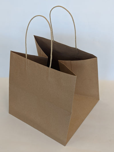 Wide Kraft Takeout Gift Bag
