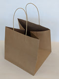 Wide Kraft Takeout Gift Bag