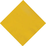 School Bus Yellow Beverage Napkin