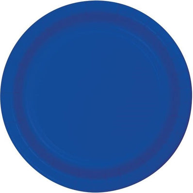 Cobalt Blue 7" Round Paper Plate