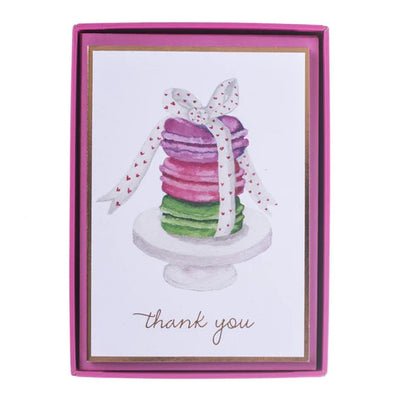 "Watercolor Macaroons" Boxed Cards