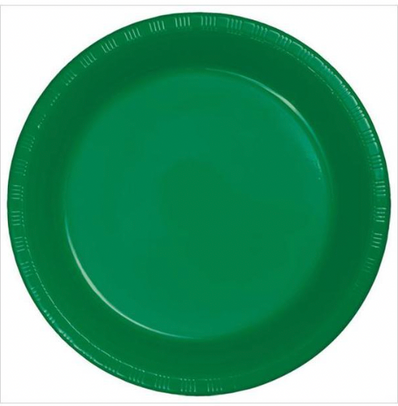 Emerald Green 9" Round Paper Plate