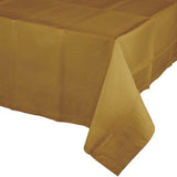 Glittering Gold Rectangle 54"X108" Plastic Tablecover
