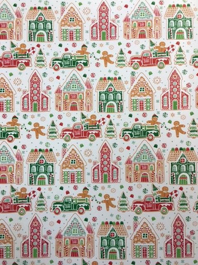Gingerbread Village Wrapping Paper