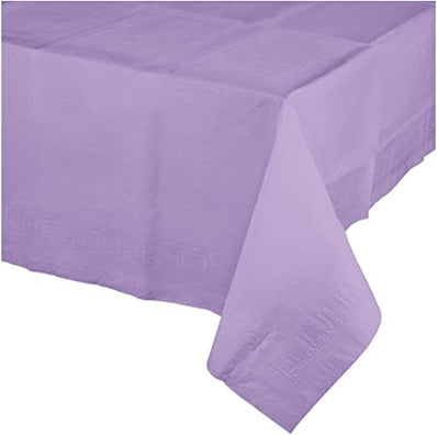 Luscious Lavender Rectangle 54"X108" Plastic Tablecover