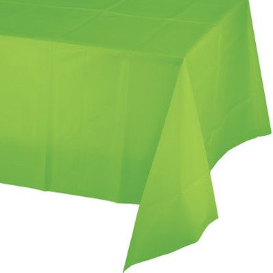 Fresh Lime Rectangle 54"X108" Plastic Tablecover