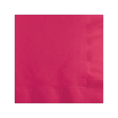 Hot Magenta Beverage Napkin