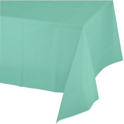 Fresh Mint Rectangle 54"X108" Plastic Tablecover