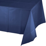 Navy Blue Rectangle 54"X108" Plastic Tablecover