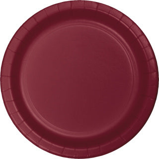Burgundy 9" Paper Plate