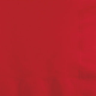 Classic Red Beverage Napkin