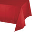 Classic Red Plastic Rectangle Tablecover 54