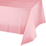Classic Pink Plastic Rectangle Tablecover 54